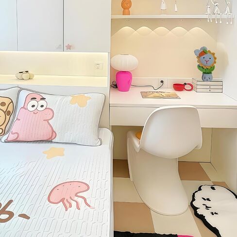 Daisy Crochet Flower Planter for Office Bedroom Kids Room - Mini Desktop Indoor Plants Decor with Emotional Value Gift for Children, Women, Educational Plant Decor in Kuwait