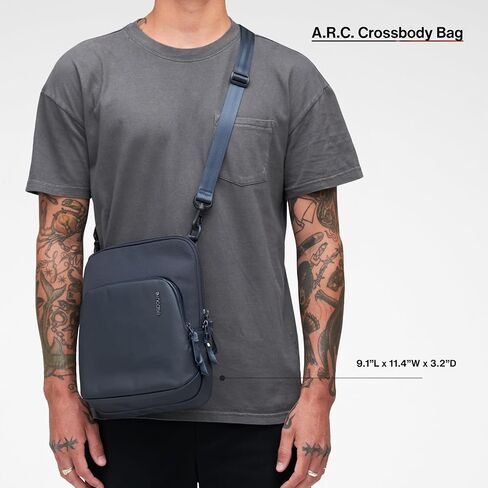 Incase A.R.C. Crossbody Bag Recycled Polyester, Faux Fur Pocket, Detachable Strap, Water Repellent, AirTag Pocket in Saudi Arabia