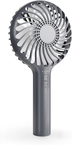 Honhey Handheld Fan المحمولة ، مروحة مصغرة باليد مع بطارية USB قابلة للشحن ، و 4 سرعات مروحة طاولة المكتب الشخصية مع قاعدة ، 3-10 ساعات تعمل مروحة الرموش الصغيرة للنساء للبنات في الهواء الطلق in Kuwait