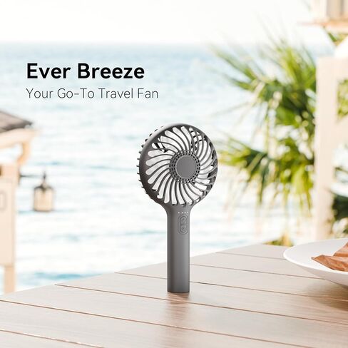 Honhey Handheld Fan المحمولة ، مروحة مصغرة باليد مع بطارية USB قابلة للشحن ، و 4 سرعات مروحة طاولة المكتب الشخصية مع قاعدة ، 3-10 ساعات تعمل مروحة الرموش الصغيرة للنساء للبنات في الهواء الطلق in Kuwait