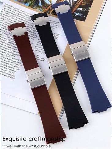 فرقة ساعة مطاطية مقاومة للماء لـ Ulysse-Nardin Marine Watchstrap Man Sport Watchband Bracelet in Kuwait