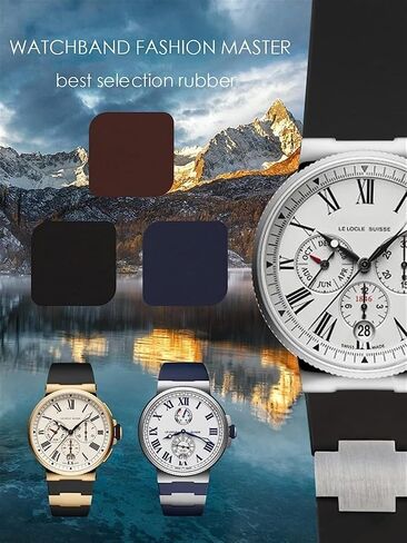 فرقة ساعة مطاطية مقاومة للماء لـ Ulysse-Nardin Marine Watchstrap Man Sport Watchband Bracelet in Kuwait