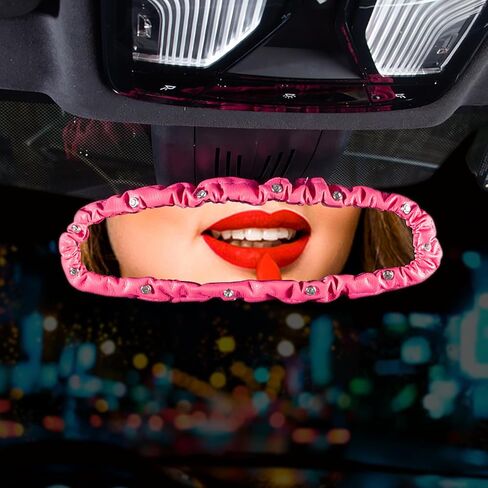 Dotesy 3 PCS غطاء مرآة Bling الخلفي ، مرنة PU Leather Auto View Powert Protector مع إكسسوارات داخلية للسيارة الفراشة العالمية للسيارة ، سيارات الدفع الرباعي ، الشاحنة (الأرجواني) in Kuwait