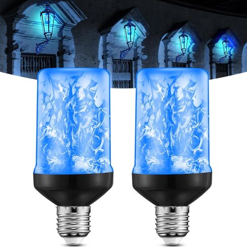 RETISEE 2 حزمة ترقية مصابيح ضوء اللهب الأخضر ، الغسق لمصابيح الإضاءة الفجر في الهواء الطلق ، تشغيل/إيقاف تشغيل/إيقاف ، E26 مصباح ضوء الخفقان مع التأثير رأسا على عقب ، لمبة النار لشرفة الحفلات في الهواء الطلق in Kuwait
