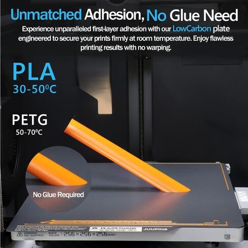 Upgraded for Bambu Lab 3D Printer PLU Build Plate for Bambu Lab X1 X1C X1E P1S P1P A1, Energy-Saving Low-Temperature Cold Printing, Farm's First Choice, Super Sticky no Edge Warping in Kuwait