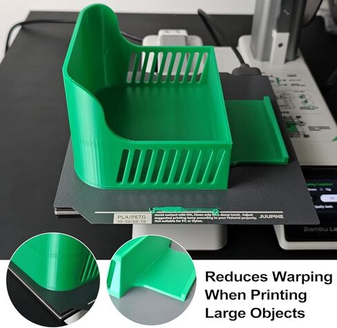 Upgraded for Bambu Lab 3D Printer PLU Build Plate for Bambu Lab X1 X1C X1E P1S P1P A1, Energy-Saving Low-Temperature Cold Printing, Farm's First Choice, Super Sticky no Edge Warping in Kuwait