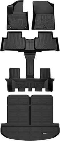 HAFIDI® Floor Mats Fit for Nissan Altima 2014-2018 All Weather Protection TPE Anti-Slip Automotive Floor Liners, Fits 1st & 2nd Row Full Set Custom Accessories, Black in Kuwait