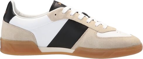 Boss Men's Soft Leather Block Logo Low Top Top Sneaker in Saudi Arabia