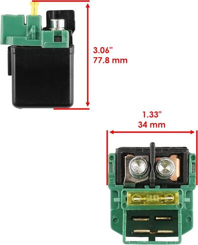 Caltric Starter Relay Solenoid Compatible with Honda CRF230L 2008 2009 / CRF230M 2009 35850-KL8-740 in Saudi Arabia