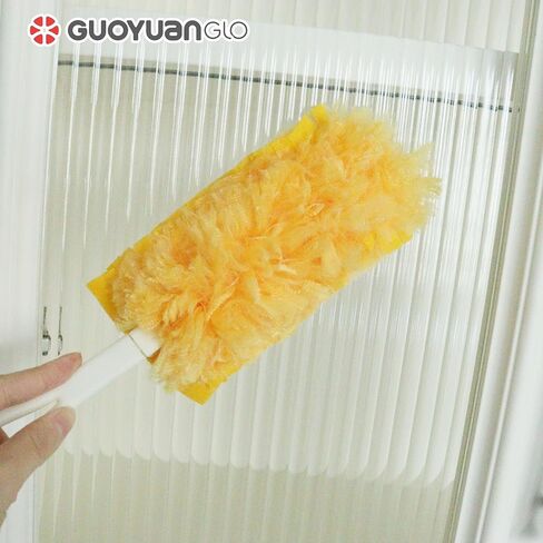 Disposable Dusters Refills 360 Degree Heavy Duty Dusters Refills Unscented Disposable Dusters for Cleaning-20 Counts with Short Handle,Yellow in Saudi Arabia