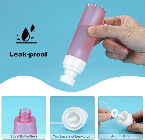 Travel Spray Bottles TSA Approved 3 Pack (2.2oz/65ml), Leak Proof Fine Mist Refillable Empty Plastic Spray Bottles for Perfume, Essential Oils, Toners, Hair & Face Mist (65 ml) in Kuwait