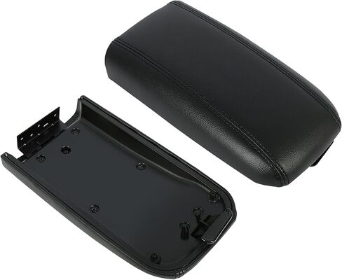 kuafu Center Center Console LID LID متوافق مع 02-04 Bravada 04-07 Rainier 03-08 Ascender 02-09 Trailblazer Envoy 05-09 SAAB W/Latch استبدال لـ 25998847 2599884444498838 924-825 W/Leather in Saudi Arabia