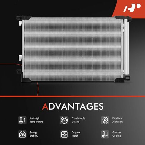 A-Premium Air Conditioning A/C Condenser Compatible with Lexus NX200t 2015-2017, NX300 2018-2020, L4 2.0L, Replace# 4763, 8846078010 in Saudi Arabia