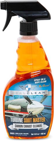 REALCLEAN AVIATION DEGREASER/CORBON SOOT مزيل للطائرات/الطائرات التي تفصل اللوازم/التوربينات الرئيسية التي تم إنشاؤها بواسطة تفاصيل الطائرات الاحترافية- زجاجة رذاذ 16 أوقية in Saudi Arabia