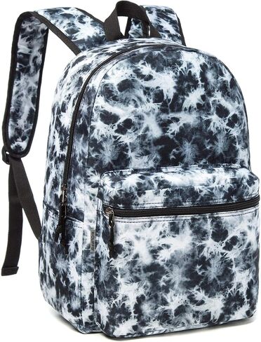 K-Cliffs Classic Backpack Basic Student Campus Daypack Daypack Simple Travel Rucksack with Chromebook Laptop Pocket Mater Bottle حامل مبطنة in Kuwait