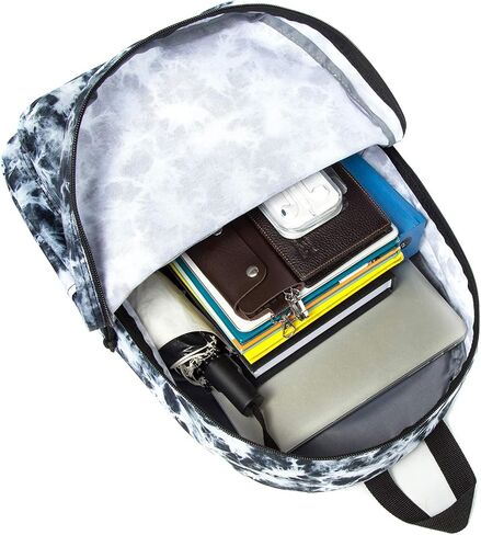 K-Cliffs Classic Backpack Basic Student Campus Daypack Daypack Simple Travel Rucksack with Chromebook Laptop Pocket Mater Bottle حامل مبطنة in Kuwait