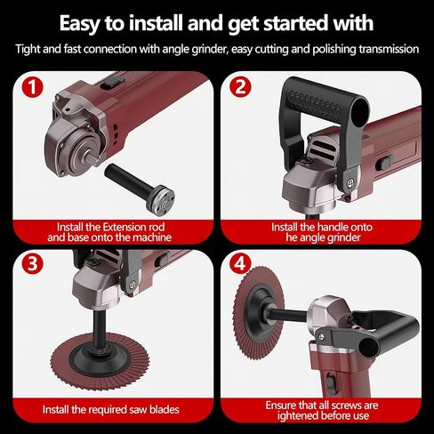 5/8"-11 Thread Angle Grinder Extension Shaft,For Car Polisher,Polishing Pads,Backing Plate,Buffing Machine Accessories,4Pcs 2 inch,3 inch,4inch,5inch Angle Grinder Extension Rod in Saudi Arabia