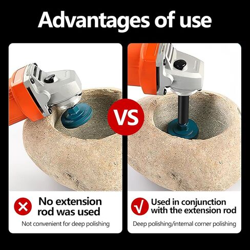 5/8"-11 Thread Angle Grinder Extension Shaft,For Car Polisher,Polishing Pads,Backing Plate,Buffing Machine Accessories,4Pcs 2 inch,3 inch,4inch,5inch Angle Grinder Extension Rod in Saudi Arabia