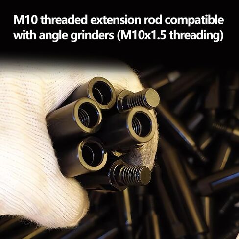 5/8"-11 Thread Angle Grinder Extension Shaft,For Car Polisher,Polishing Pads,Backing Plate,Buffing Machine Accessories,4Pcs 2 inch,3 inch,4inch,5inch Angle Grinder Extension Rod in Saudi Arabia