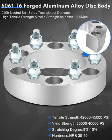 ECCPP 4PCS 6 محولات عجلة العروة 6x5.5 إلى 6x135 1.5 بوصة لصالح 1999-2018 لشيفروليه لـ Silverado 1500 | 2001-2014 لشيفروليه لضواحي 1500-لا تتناسب مع حافات الأسهم in Saudi Arabia