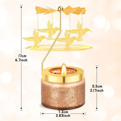 Hummingbird Gifts for Women,Birthday Candle Gifts for Women,Hummingbird Rotating Scented Candles for Your Mom, Sister, Girlfriend, Colleagues, Friends, or A Dear Friend in Saudi Arabia