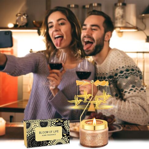 Hummingbird Gifts for Women,Birthday Candle Gifts for Women,Hummingbird Rotating Scented Candles for Your Mom, Sister, Girlfriend, Colleagues, Friends, or A Dear Friend in Saudi Arabia