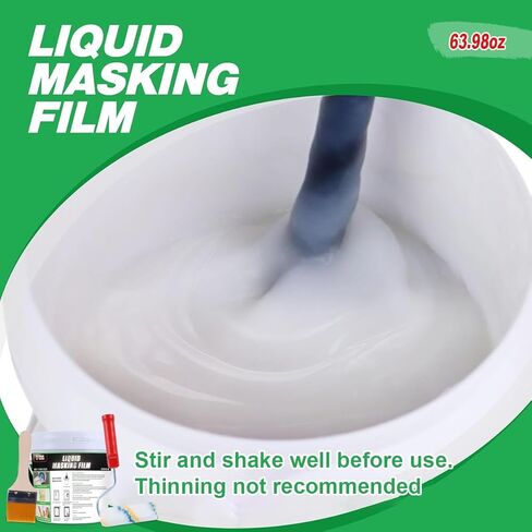 E-SDS Masking Liquid Tape, 16 fl.oz Masking Liquid, Transparent Peelable Coating for Window Painting, with a Brush in Saudi Arabia