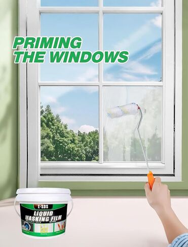 E-SDS Masking Liquid Tape, 16 fl.oz Masking Liquid, Transparent Peelable Coating for Window Painting, with a Brush in Saudi Arabia