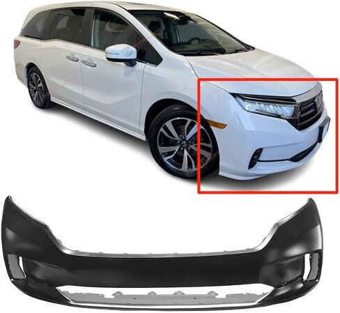 FITPARTS متوافقة مع غطاء المصد الأمامي 2021 2022 Honda Odyssey MINI PASSENGER VAN 21 22. جديد ، جاهز وجاهز للطلاء. السابقين ، السابقين ل ، LX. Ho1000325 04711thra50zz in Kuwait