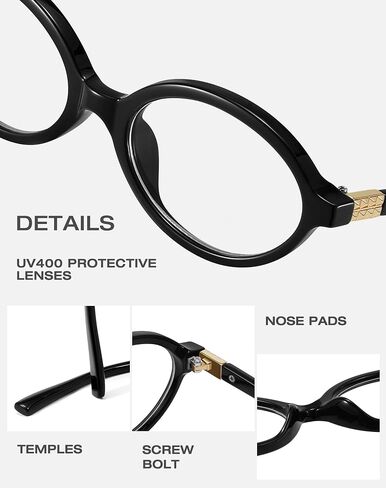 Retro Oval Sunglasses for Women Trendy Small Vintage Round Sun Glasses UV Protection in Kuwait