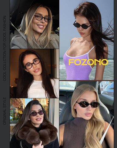 Retro Oval Sunglasses for Women Trendy Small Vintage Round Sun Glasses UV Protection in Kuwait