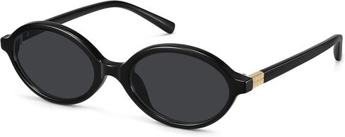 Retro Oval Sunglasses for Women Trendy Small Vintage Round Sun Glasses UV Protection in Kuwait