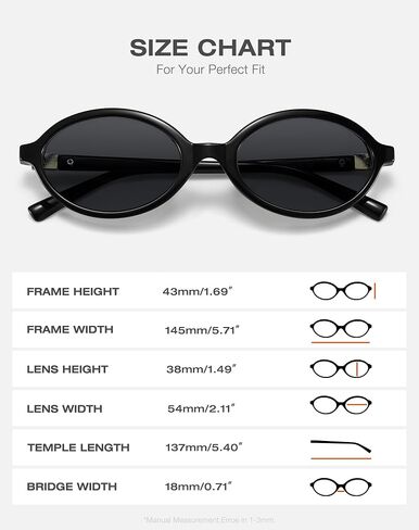 Retro Oval Sunglasses for Women Trendy Small Vintage Round Sun Glasses UV Protection in Kuwait