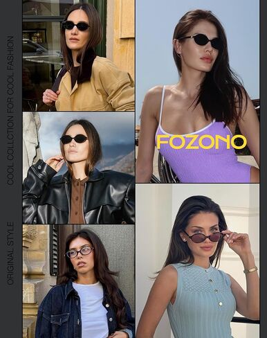 Retro Oval Sunglasses for Women Trendy Small Vintage Round Sun Glasses UV Protection in Kuwait