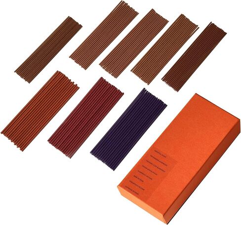 Incense Sticks – 120 Natural Sticks, 8 scents Including Lavender, Osmanthus, Rose, Agarwood, Sandalwood & Oriental. 15 Sticks per Scent. Stress Relief Gifts in Kuwait