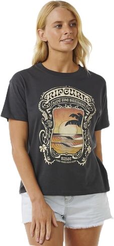 RIP Curl Women's Women's Recoed Fit Lit Short Sere Dirt in Kuwait