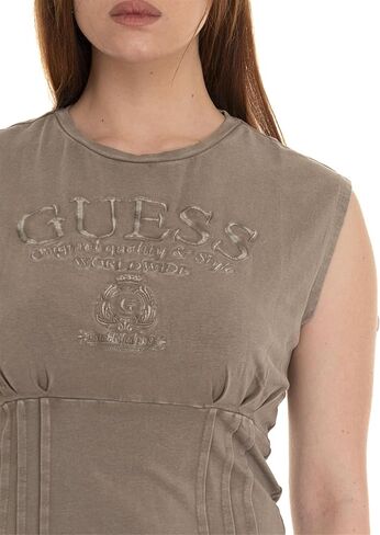 GUESS Women's Sleeveless Nautical Logo Corset Tee in Saudi Arabia