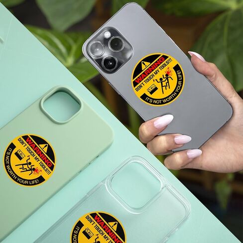 3 Pcs Don't Touch My Tools - It's Not Worth Your Life Sticker, Warning Sticker, Tool Boxes Sticker 3 Inches for Men Welding Ironworker Lineman Electrician Pipeliner Laptop Water Bottle Phone Car in Saudi Arabia