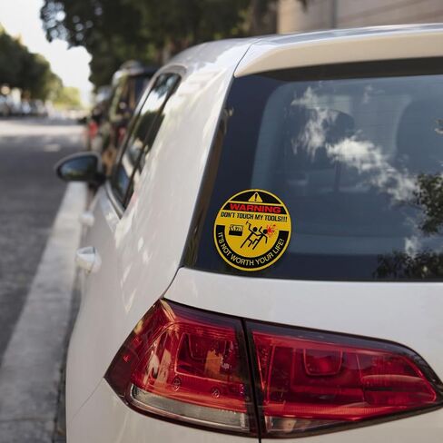 3 Pcs Don't Touch My Tools - It's Not Worth Your Life Sticker, Warning Sticker, Tool Boxes Sticker 3 Inches for Men Welding Ironworker Lineman Electrician Pipeliner Laptop Water Bottle Phone Car in Saudi Arabia