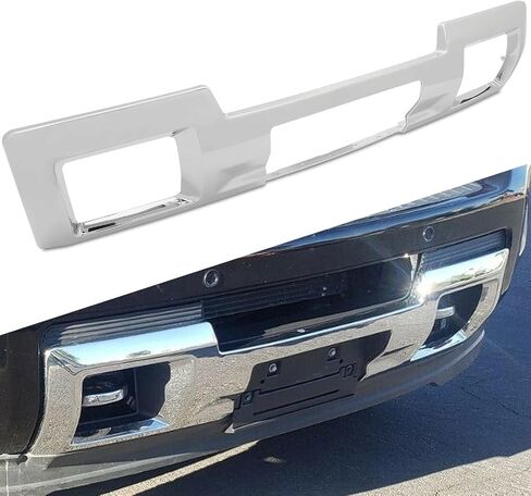 Apply to Chrome Front Bumper Skid Plate Replacement for 2015-2019 GMC Sierra 2500HD & 3500HD (4-Door) - Compatible with OEM Parts 23178964, 23178780, GM1053103C & GM1053104C in Saudi Arabia