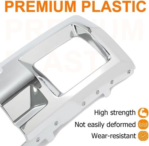 Apply to Chrome Front Bumper Skid Plate Replacement for 2015-2019 GMC Sierra 2500HD & 3500HD (4-Door) - Compatible with OEM Parts 23178964, 23178780, GM1053103C & GM1053104C in Saudi Arabia