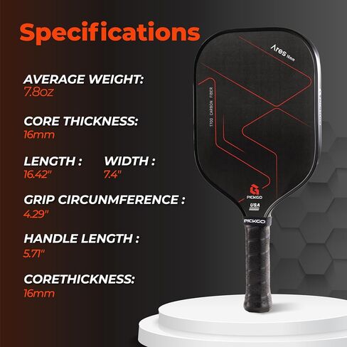 Pickleball Paddles,Fiberglass Pickleball Paddles Set of 2, Lightweight Pickleball Rackets with Pickleball Carrying Bag,for Beginners & Pros in Saudi Arabia
