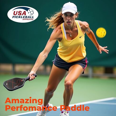 Pickleball Paddles,Fiberglass Pickleball Paddles Set of 2, Lightweight Pickleball Rackets with Pickleball Carrying Bag,for Beginners & Pros in Saudi Arabia