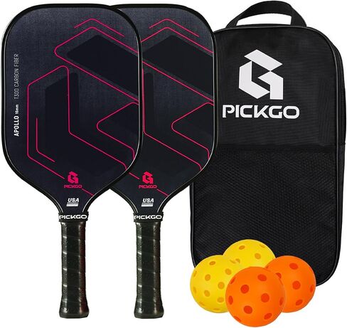 Pickleball Paddles,Fiberglass Pickleball Paddles Set of 2, Lightweight Pickleball Rackets with Pickleball Carrying Bag,for Beginners & Pros in Saudi Arabia