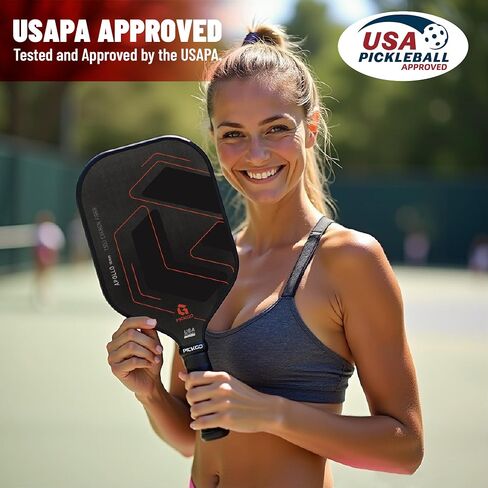 Pickleball Paddlles ، مجموعة Pickleball Paddles من الألياف الزجاجية من 2 ، مضربات Bickleball خفيفة الوزن مع حقيبة حمل المخلل ، للمبتدئين والمحترفين in Saudi Arabia