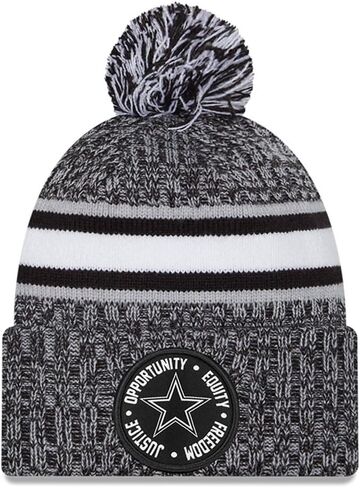New Era Men's NFL 2023 Inspire Change Cuffed Knit Hat with Pom in Saudi Arabia