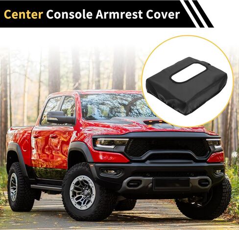 غطاء مسند ذراع وحدة التحكم المركزية لـ GMC Sierra 2019-2023 Tahoe Middle Console Pad Pad Press Protector Leather Microfiber Leather with Black in Saudi Arabia
