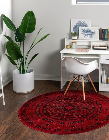 Rugs.com Bokhara Collection Bruc - 10 قدم عداء Red Low Rug مثالية للممرات والمداخل in Saudi Arabia