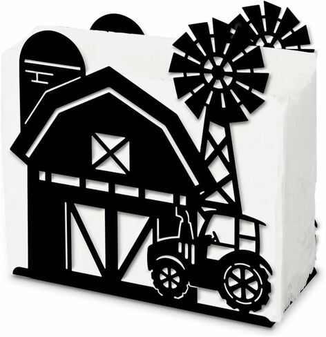 SUPERDANT Birds Napkin Holder for Tables Iron Birdhouse Standing Paper Napkin Tissue Dispenser for Kitchen Dining Table Countertop Outdoor Cocktail Picnic Metal Holders for Mail Coffee Filter in Kuwait