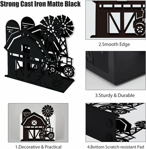 SUPERDANT Birds Napkin Holder for Tables Iron Birdhouse Standing Paper Napkin Tissue Dispenser for Kitchen Dining Table Countertop Outdoor Cocktail Picnic Metal Holders for Mail Coffee Filter in Kuwait